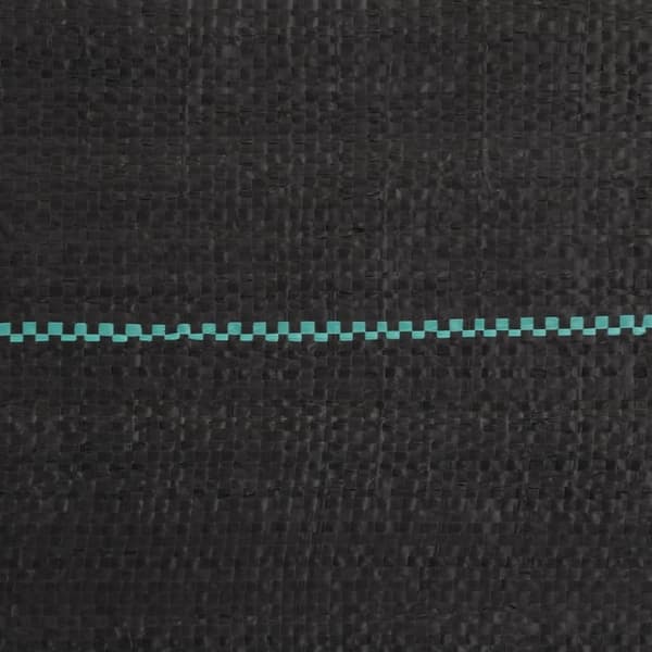 vidaXL Kontrollmatte for ugress svart 0,5x25 m PP
