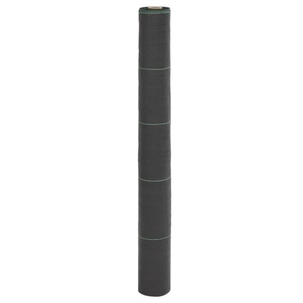 vidaXL Ogräsmatta svart 1x50 m PP