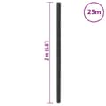 Miniatyrbilde 8 av 8: vidaXL Kontrollmatte for ugress svart 2x25 m PP