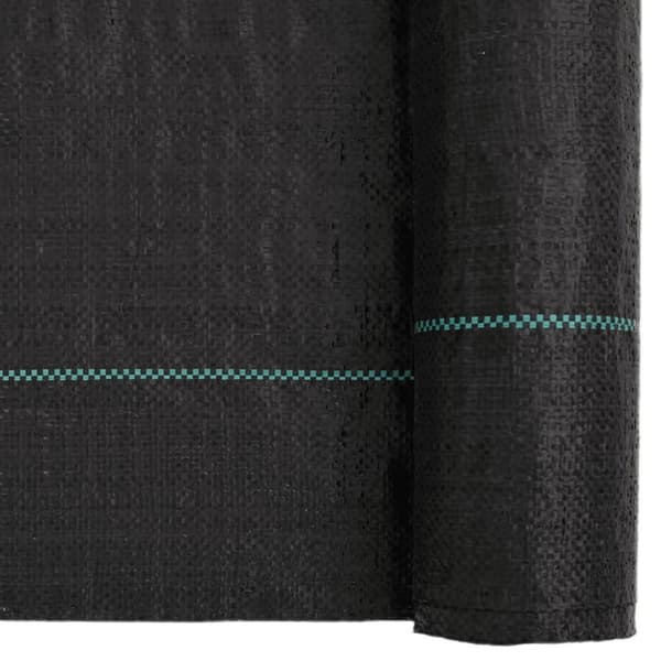vidaXL Ogräsmatta svart 1x150 m PP