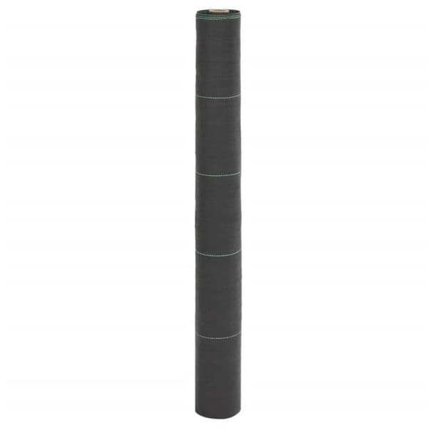 vidaXL Kontrollmatte for ugress svart 1x25 m PP