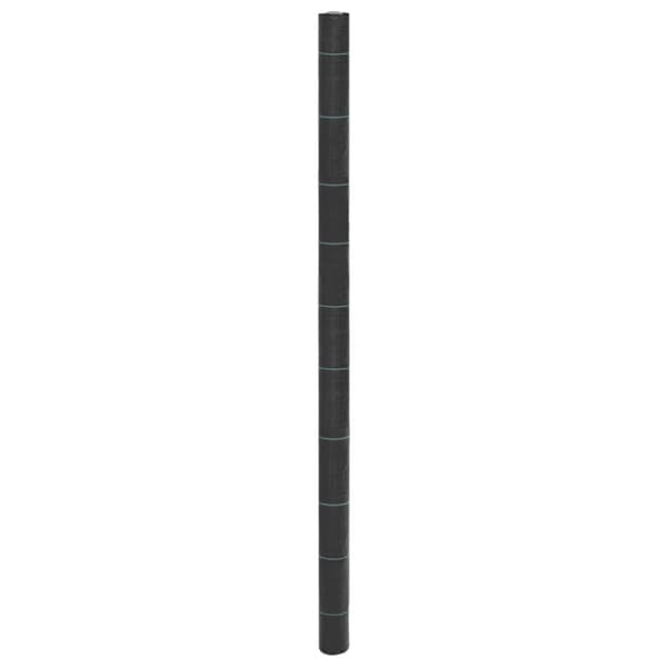 vidaXL Ogräsmatta svart 2x10 m PP