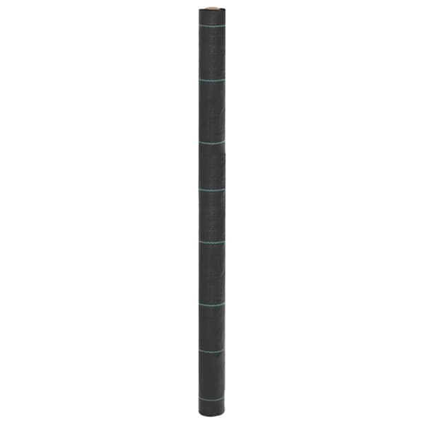 vidaXL Kontrollmatte for ugress svart 1,5x10 m PP