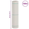 Miniatyrbilde 8 av 8: vidaXL Kontrollmatte for ugress hvit 0,5x100 m PP
