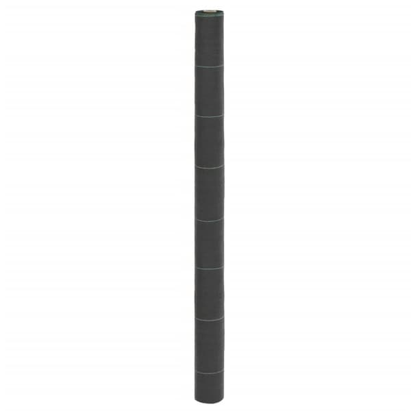 vidaXL Ogräsmatta svart 1,5x10 m PP