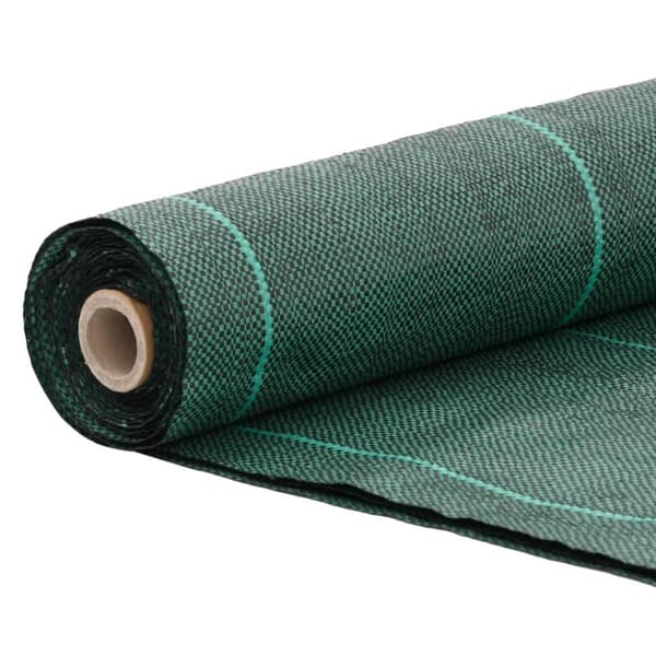 vidaXL Ogräsmatta grön 2x5 m PP
