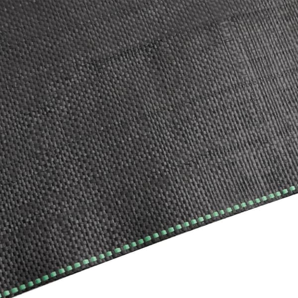 vidaXL Kontrollmatte for ugress svart 0,5x25 m PP