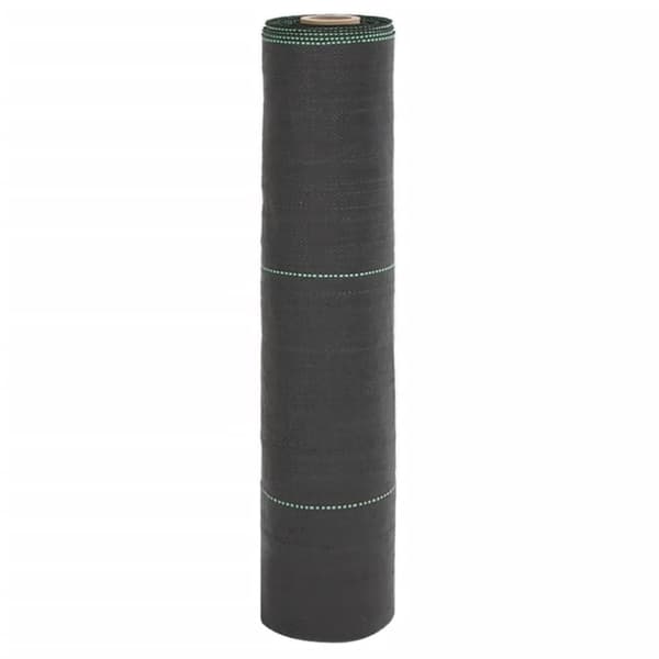 vidaXL Kontrollmatte for ugress svart 0,5x200 m PP