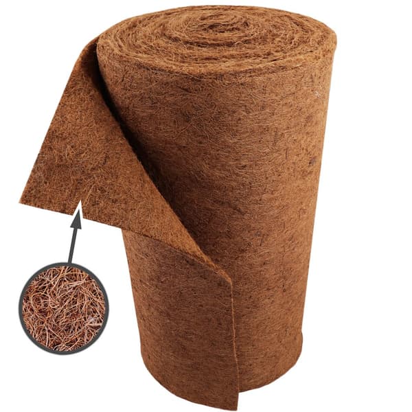 18 m Kokosfibermatta Vinterskydd Släntmatta Kokosfibermatta 800 g/m² 0,5 m bred