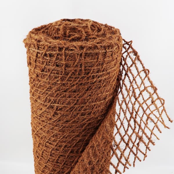 250 m Skråmåtte Bankmåtte Kokos 1 m bred Dammforing Kokosfibermåtte 450 g