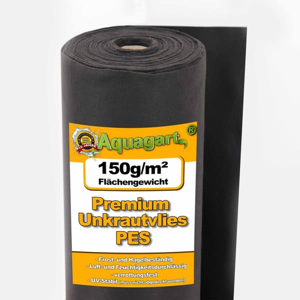 100 m² Rikkakasvintorjuntakangas Puutarhafleece Multaatuskangas Rikkakasvintorjuntakalvo 150 g 1 m leveä PES