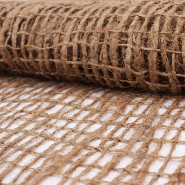24 m x 1,20 m Hældningsmåtte Bankmåtte til Pond liner Jutestof 500 g 1,2 m b.