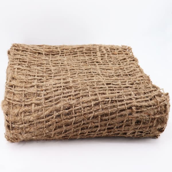 140 m x 1,2 m Skråmåtte Bankmåtte til Pond liner Jutestof 500 g 1,2 m b.