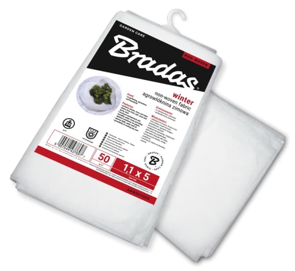 Set med 3 produkter. Non-woven 50g/m² vinter, hvit, 3,2 x 10m