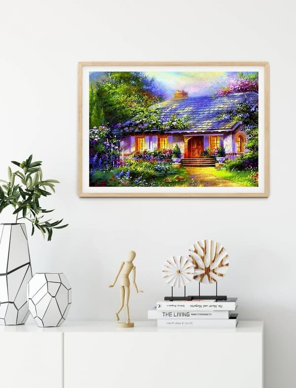Diamantbroderi Eventyrhus 45x55 cm