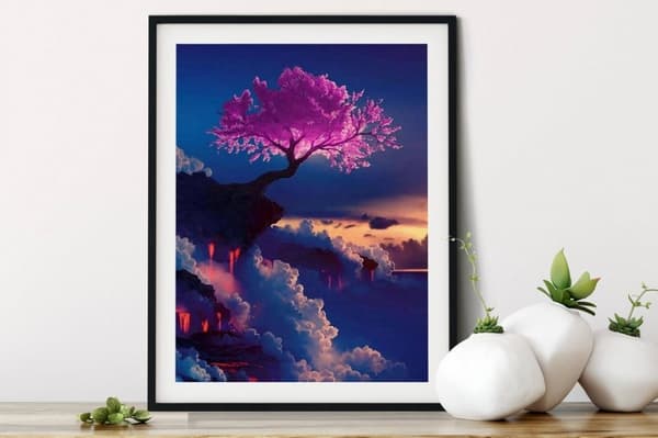 Diamantbroderi Livets Træ 45x55 cm