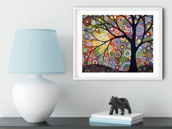 Diamantbroderi Träd i tusen färger 45x55 cm
