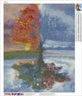 Miniatyrbillede 3 af 6: Diamantbroderi Træ Fire Årstider 45x55 cm K