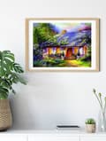 Miniatyrbild 5 av 6: Diamantbroderi Sagohus 45x55 cm K
