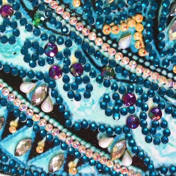 Diamantbroderi Magiske cirkler 40x40 cm