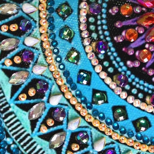 Diamantbroderi Magiske cirkler 40x40 cm