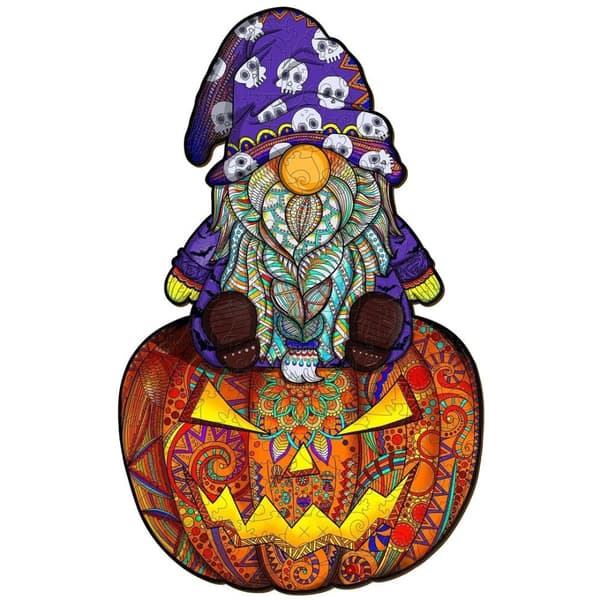 Træpuslespil Halloween Gnome L
