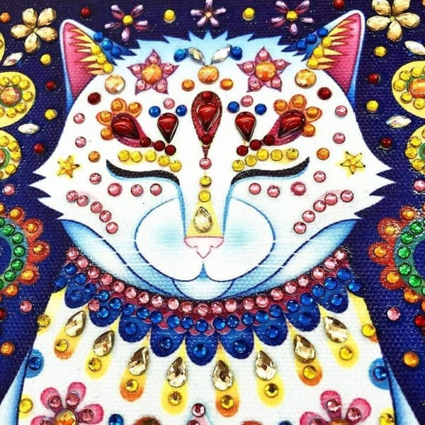 Diamantbroderi Fokuseret Kat 30x30 cm