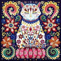 Miniatyrbillede 1 af 6: Diamantbroderi Fokuseret Kat 30x30 cm