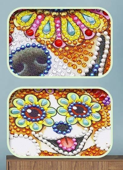 Diamantbroderi Glad Chihuahua 30x30 cm