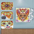Miniatyrbillede 2 af 6: Diamantbroderi Glad Chihuahua 30x30 cm