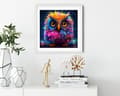 Miniatyrbild 4 av 4: Diamantbroderi Uggla Färger 45x45