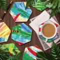 Miniatyrbillede 3 af 7: Diamantbroderi - Bordskåner - Honeycomb - Båd