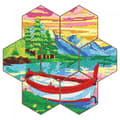 Miniatyrbillede 1 af 7: Diamantbroderi - Bordskåner - Honeycomb - Båd
