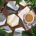 Pikkukuva 3 / 7: Timanttikirjonta - Lasinalus - Hunajakenno - Auringonlasku