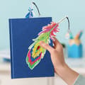 Miniatyrbild 6 av 8: Diamantbroderi Bokmärke Bokmärken Set med 6 - Påfågelfjädrar