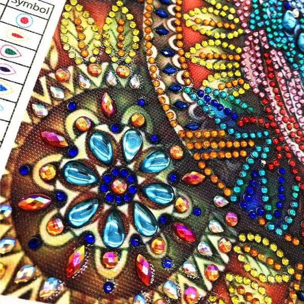 Diamantbroderi Solig Uggla 30x30 cm