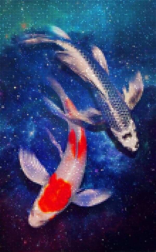 Diamantbroderi Stjerneformet Koje 35x53 cm