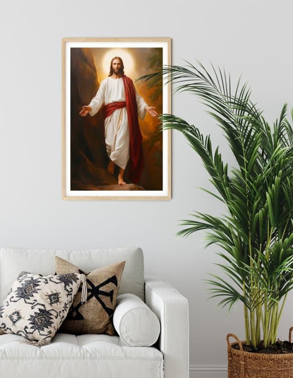 Diamantbroderi Jesus Frelseren 45x65 cm