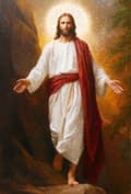 Miniatyrbillede 2 af 4: Diamantbroderi Jesus Frelseren 45x65 cm