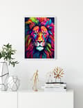 Miniatyrbild 4 av 4: Diamantbroderi Regnbågslejon 3 30x40 cm