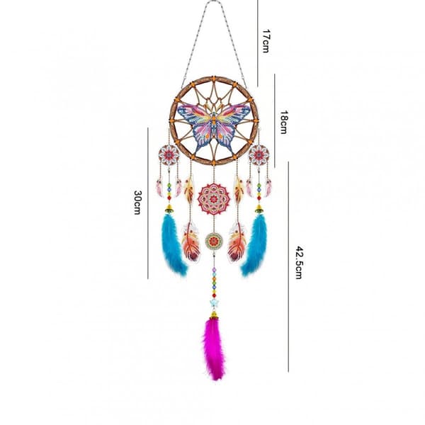 Diamant Drömfångare Broderi - Fjäril