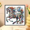 Miniatyrbillede 1 af 2: Diamantbroderi Skinnende Galop 30x30 cm