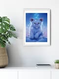 Miniatyrbild 5 av 6: Diamantbroderi Snötiger 30x40 cm