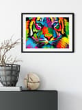 Miniatyrbild 4 av 6: Diamantbroderi Regnbåge Tiger 30x40 cm
