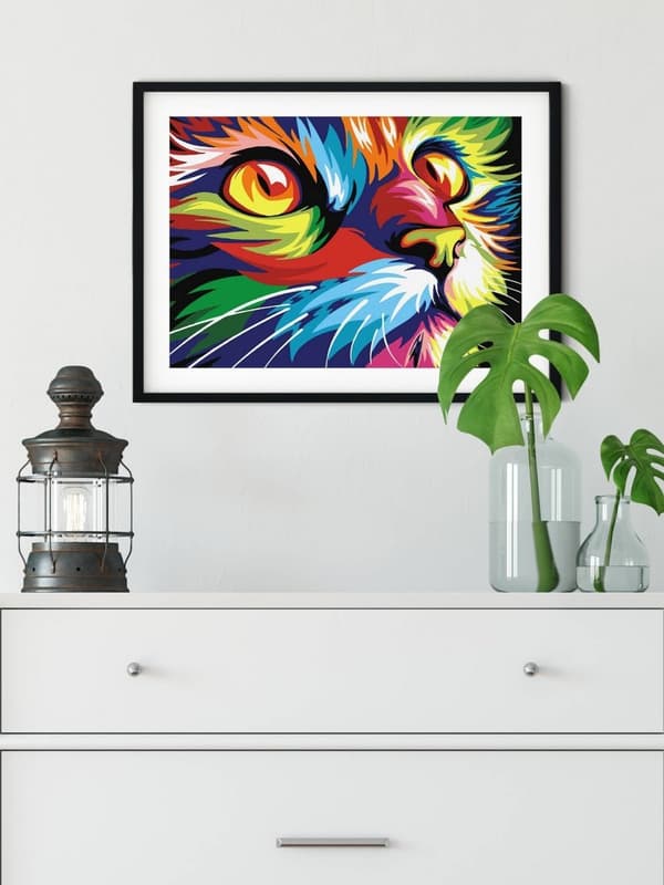 Diamantbroderi Regnbue Kat 2 30x40 cm