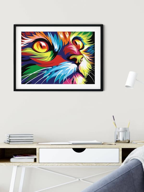 Diamantbroderi Regnbue Kat 2 30x40 cm
