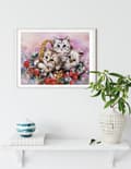 Miniatyrbillede 4 af 6: Diamantbroderi Søde Katte Tre 45x55 cm