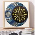 Miniatyrbillede 5 af 5: Diamantbroderi Mandala Sol og Måne 30x30cm