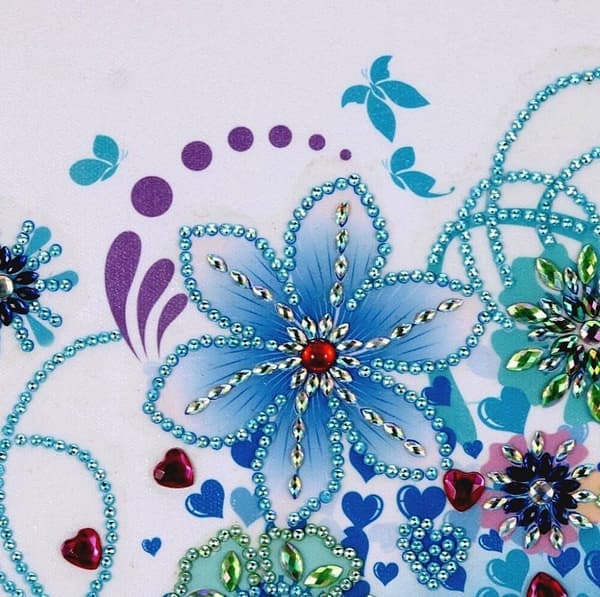 Diamantbroderi Vintertræ 45x55 cm
