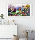 Miniatyrbillede 5 af 6: Diamantbroderi Fehave 58x115 cm